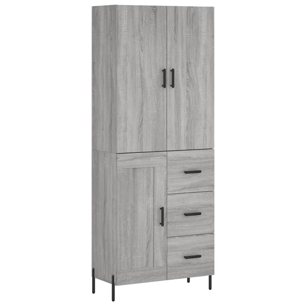Ντουλάπι Γκρι Sonoma 69,5 x 34 x 180 εκ. Επεξεργασμένο Ξύλο