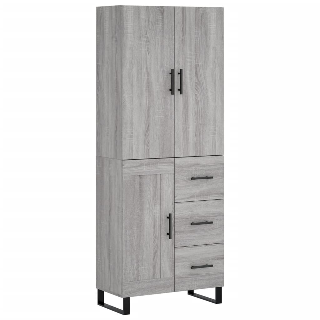 Ντουλάπι Γκρι Sonoma 69,5 x 34 x 180 εκ. Επεξεργασμένο Ξύλο