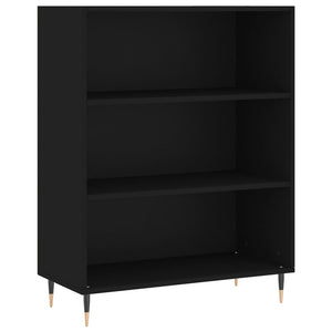Ντουλάπι Μαύρο 69,5x34x180 εκ. από Επεξεργασμένο Ξύλο