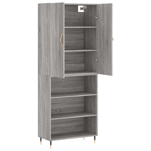 Ντουλάπι Γκρι Sonoma 69,5 x 34 x 180 εκ. Επεξεργασμένο Ξύλο