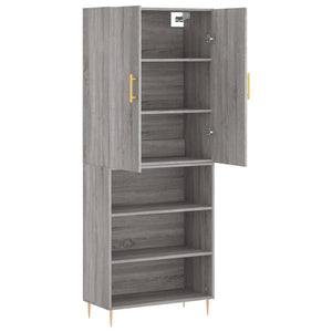 Ντουλάπι Γκρι Sonoma 69,5 x 34 x 180 εκ. Επεξεργασμένο Ξύλο