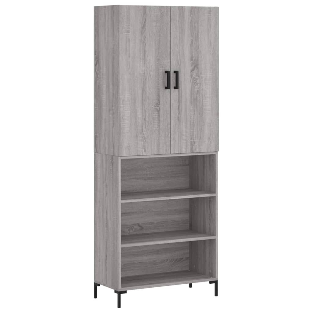 Ντουλάπι Γκρι Sonoma 69,5 x 34 x 180 εκ. Επεξεργασμένο Ξύλο