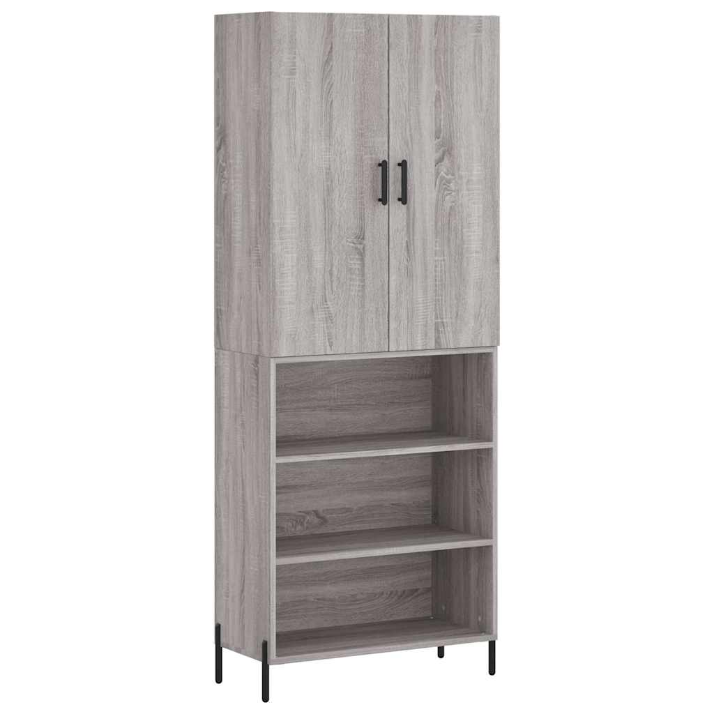 Ντουλάπι Γκρι Sonoma 69,5 x 34 x 180 εκ. Επεξεργασμένο Ξύλο