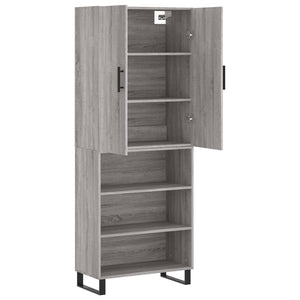 Ντουλάπι Γκρι Sonoma 69,5 x 34 x 180 εκ. Επεξεργασμένο Ξύλο