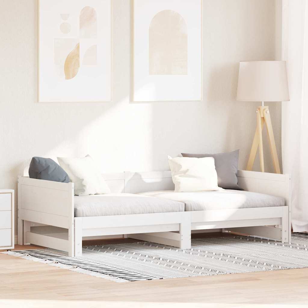 Κρεβάτι ημέρας με αναδιπλούμενο μηχανισμό Λευκό