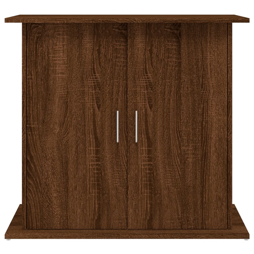 Βάση Ενυδρείου Καφέ Δρυς 81x36x73 εκ. από Επεξεργασμένο Ξύλο - Pakobazaar