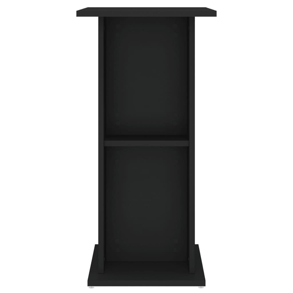 Βάση Ενυδρείου Μαύρη 60,5x36x72,5 εκ. από Επεξεργασμένο Ξύλο