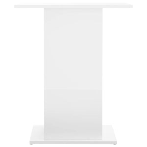 Βάση Ενυδρείου Γυαλ. Λευκό 60,5x36x72,5 εκ. Επεξεργασμένο Ξύλο - Pakobazaar