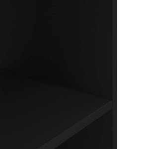 Βάση Ενυδρείου Μαύρη 75x36x72,5 εκ. από Επεξεργασμένο Ξύλο