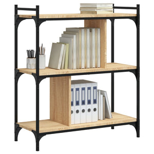 Βιβλιοθήκη 3 Επιπέδων Sonoma Δρυς 76 x 32 x 88 εκ. Επεξ. Ξύλο - Pakobazaar