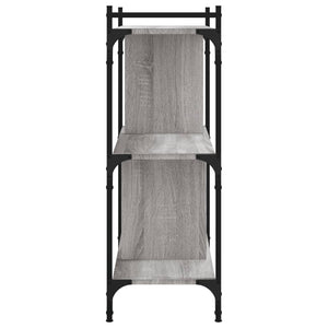 Βιβλιοθήκη 3 Επιπέδων Γκρι Sonoma 76 x 32 x 88 εκ. Επεξ. Ξύλο