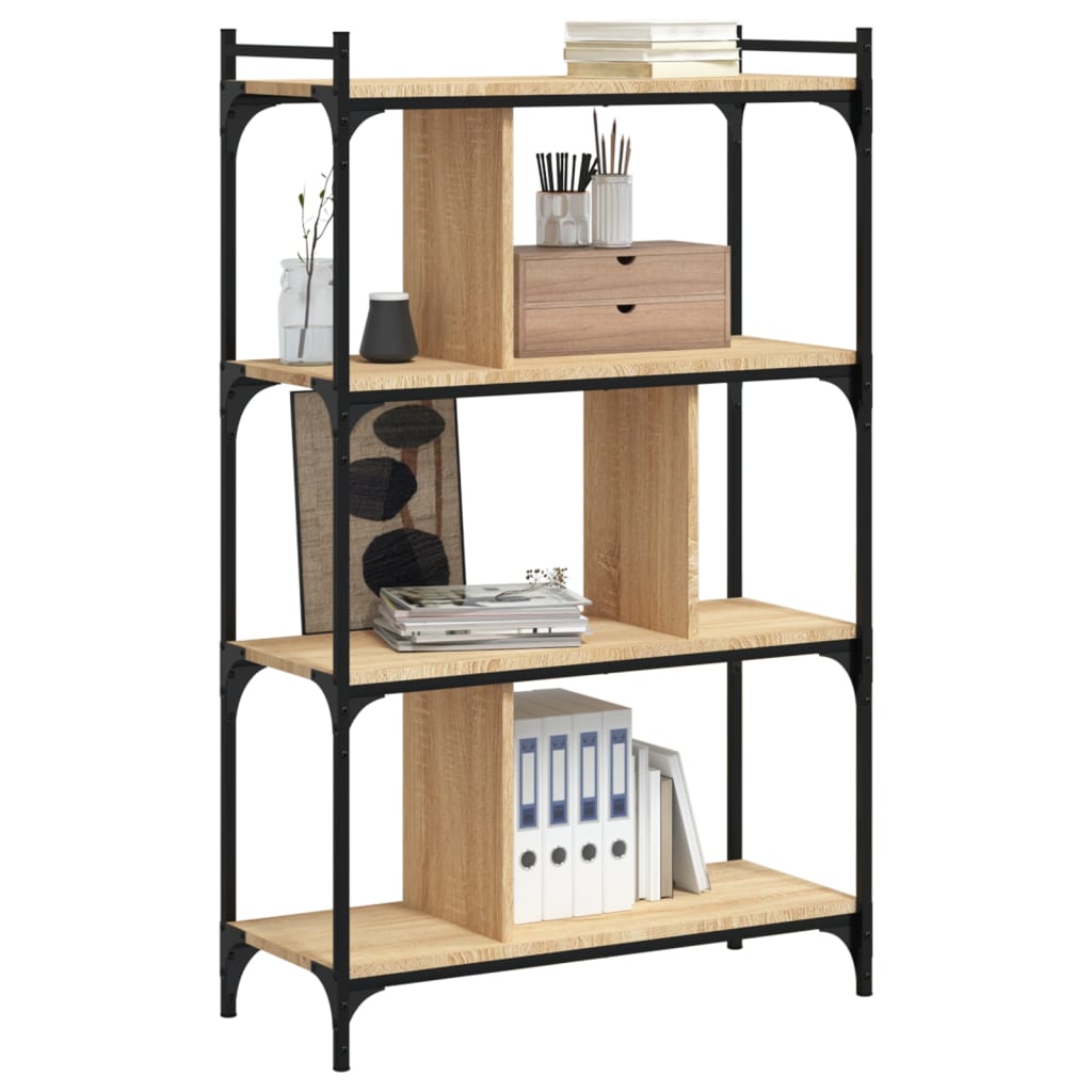 Βιβλιοθήκη 4 Επιπέδων Sonoma Δρυς 76 x 32 x 123 εκ. Επεξ. Ξύλο