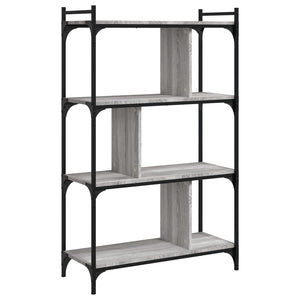 Βιβλιοθήκη 4 Επιπέδων Γκρι Sonoma 76 x 32 x 123 εκ. Επεξ. Ξύλο - Pakobazaar