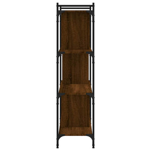 Βιβλιοθήκη 4 Επιπέδων Καφέ Δρυς 76 x 32 x 123 εκ. Επεξ. Ξύλο - Pakobazaar