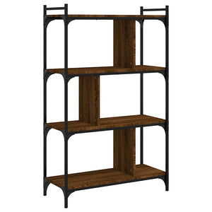Βιβλιοθήκη 4 Επιπέδων Καφέ Δρυς 76 x 32 x 123 εκ. Επεξ. Ξύλο - Pakobazaar