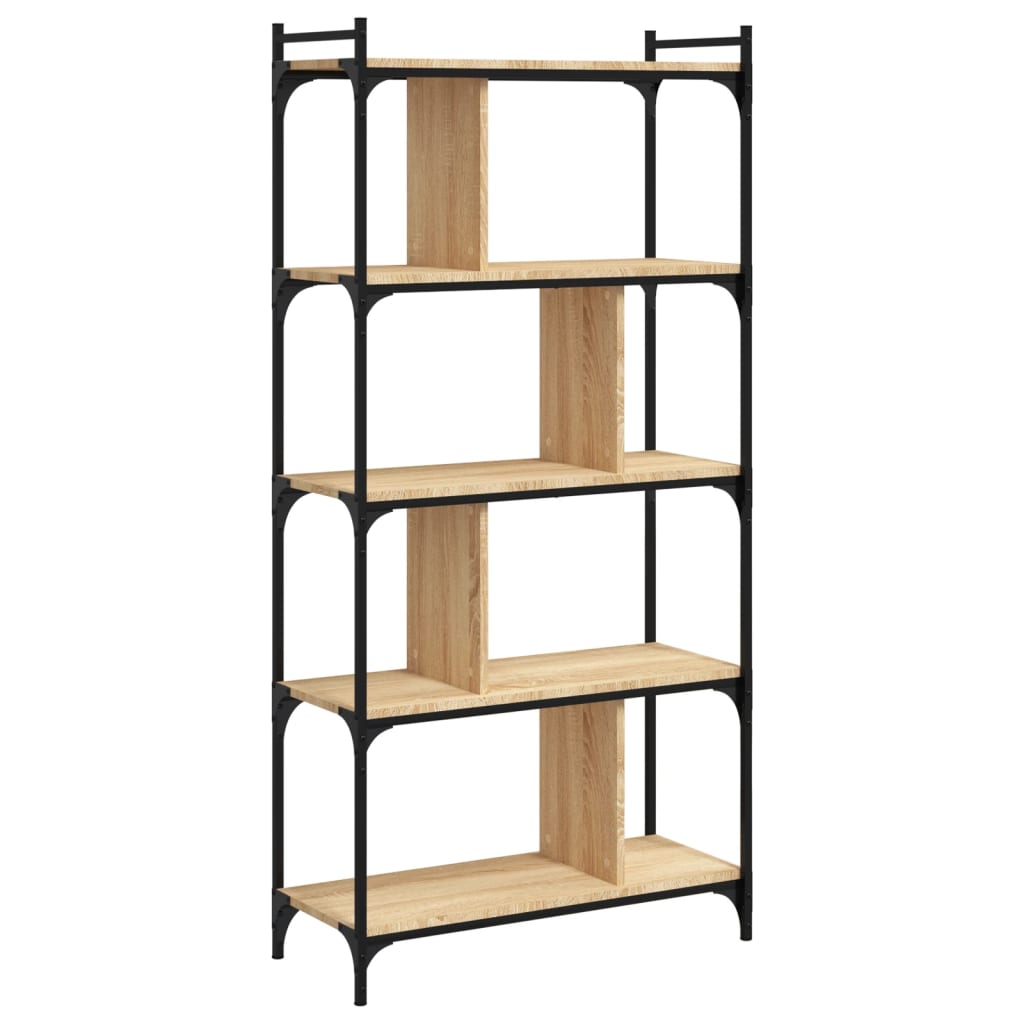 Βιβλιοθήκη 5 Επιπέδων Sonoma Δρυς 76 x 32 x 158 εκ. Επεξ. Ξύλο - Pakobazaar