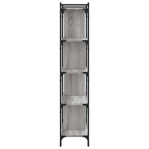 Βιβλιοθήκη 5 Επιπέδων Γκρι Sonoma 76 x 32 x 158 εκ. Επεξ. Ξύλο