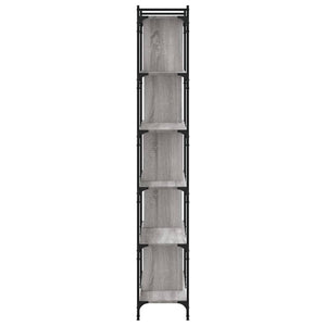 Βιβλιοθήκη 6 Επιπέδων Γκρι Sonoma 76 x 32 x 192 εκ. Επεξ. Ξύλο - Pakobazaar