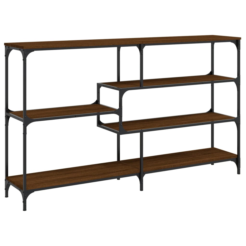 Τραπέζι Κονσόλα Καφέ Δρυς 160x32x95 εκ. Επεξεργασμένο Ξύλο