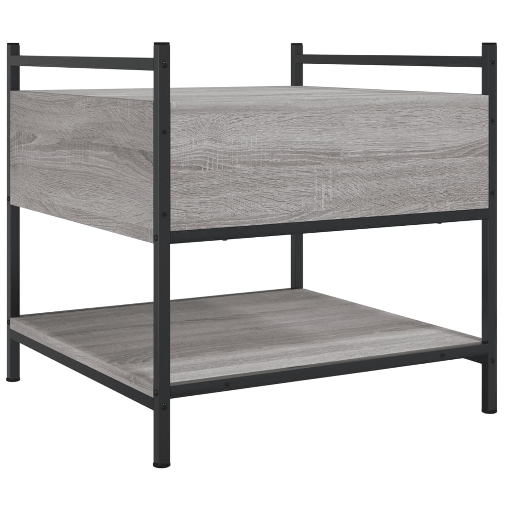 Τραπεζάκι Σαλονιού Γκρι Sonoma 50x50x50 εκ. Επεξεργασμένο Ξύλο