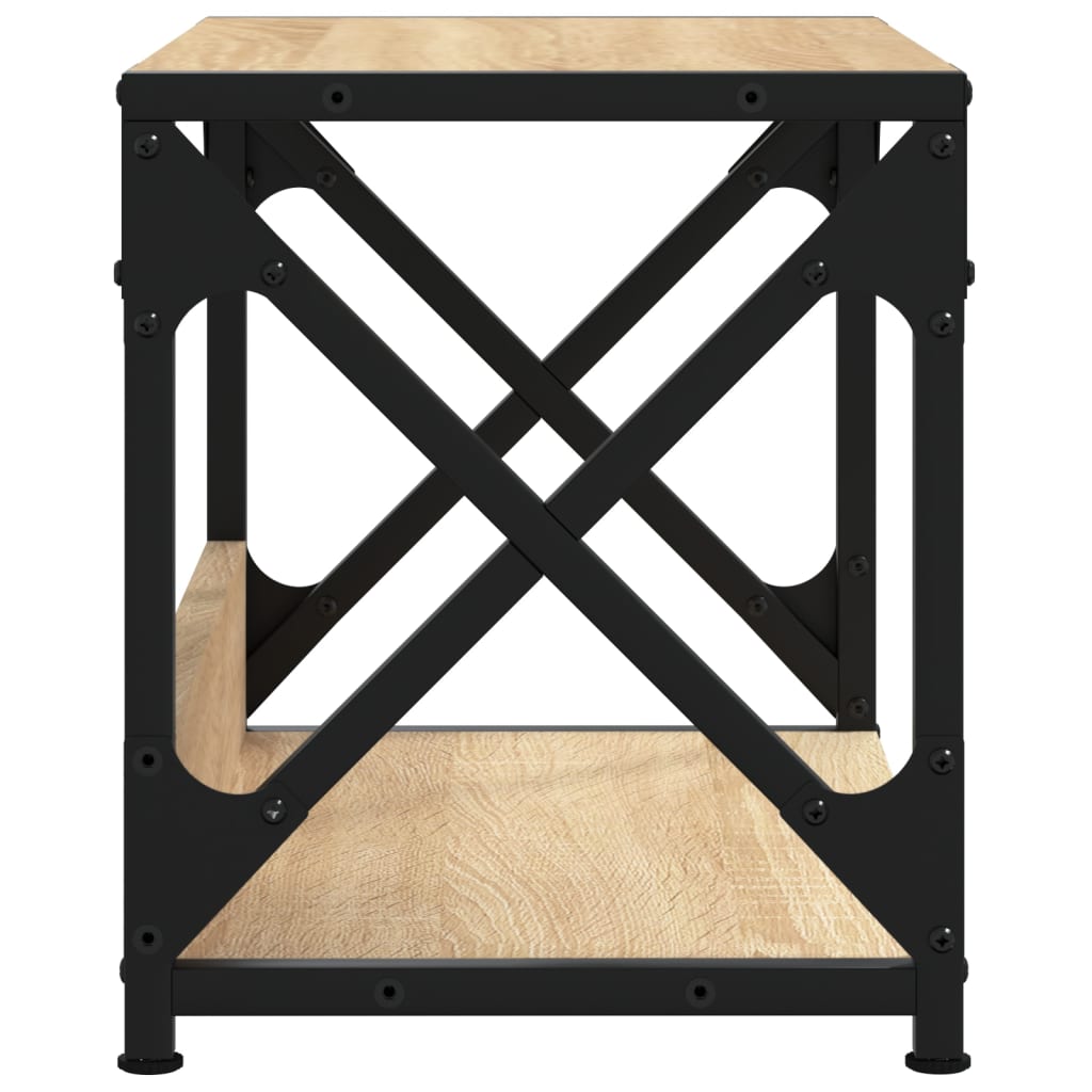 Βάση Εκτυπωτή 2 Επιπέδων Sonoma Δρυς 44x26x31,5 εκ Επεξ. Ξύλο