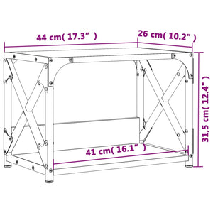 Βάση Εκτυπωτή 2 Επιπέδων Sonoma Δρυς 44x26x31,5 εκ Επεξ. Ξύλο