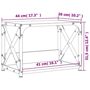 Βάση Εκτυπωτή 2 Επιπέδων Καπνιστή Δρυς 44x26x31,5 εκ Επεξ. Ξύλο - Pakobazaar