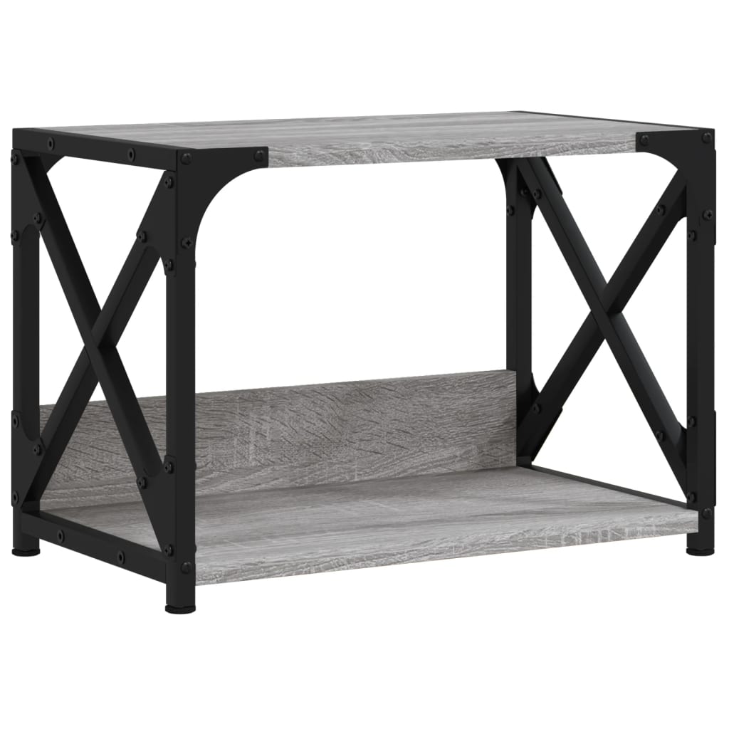 Βάση Εκτυπωτή 2 Επιπέδων Γκρι Sonoma 44x26x31,5 εκ Επεξ. Ξύλο - Pakobazaar