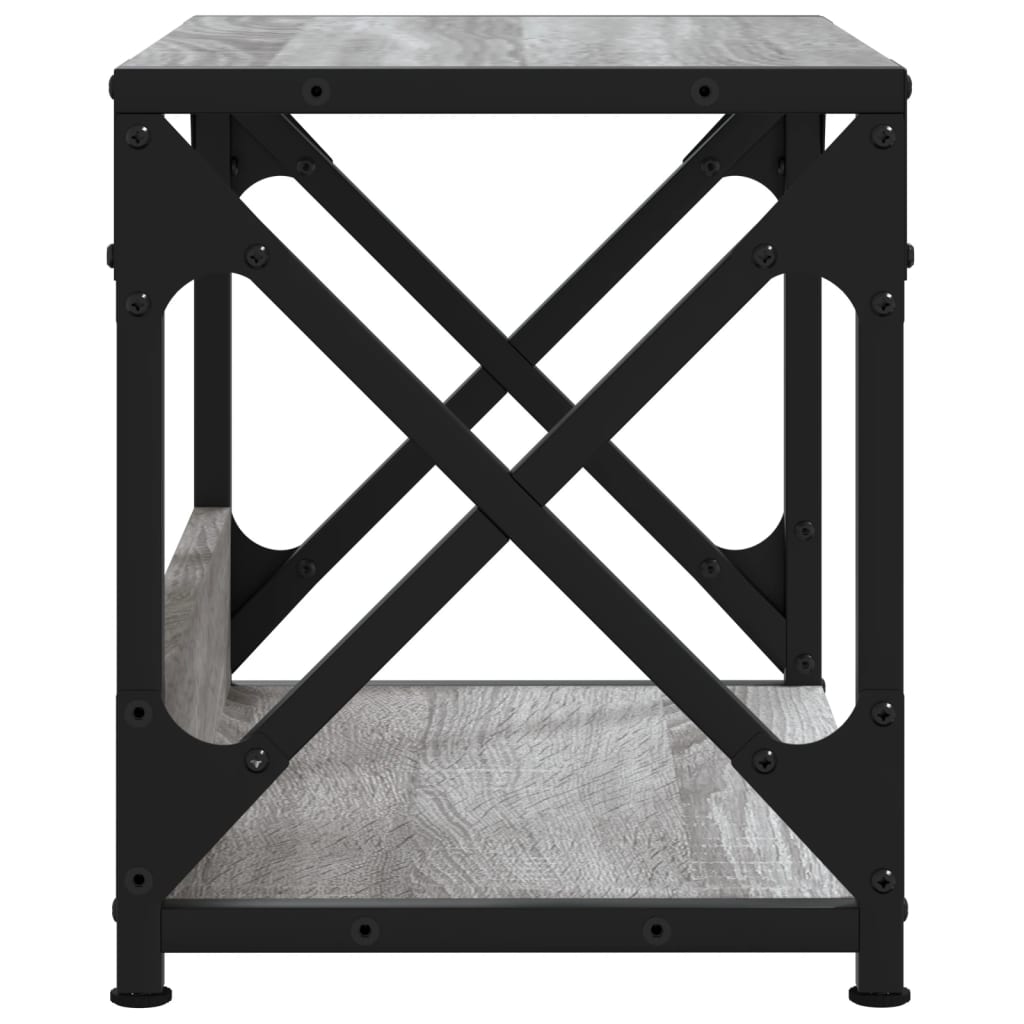 Βάση Εκτυπωτή 2 Επιπέδων Γκρι Sonoma 44x26x31,5 εκ Επεξ. Ξύλο - Pakobazaar