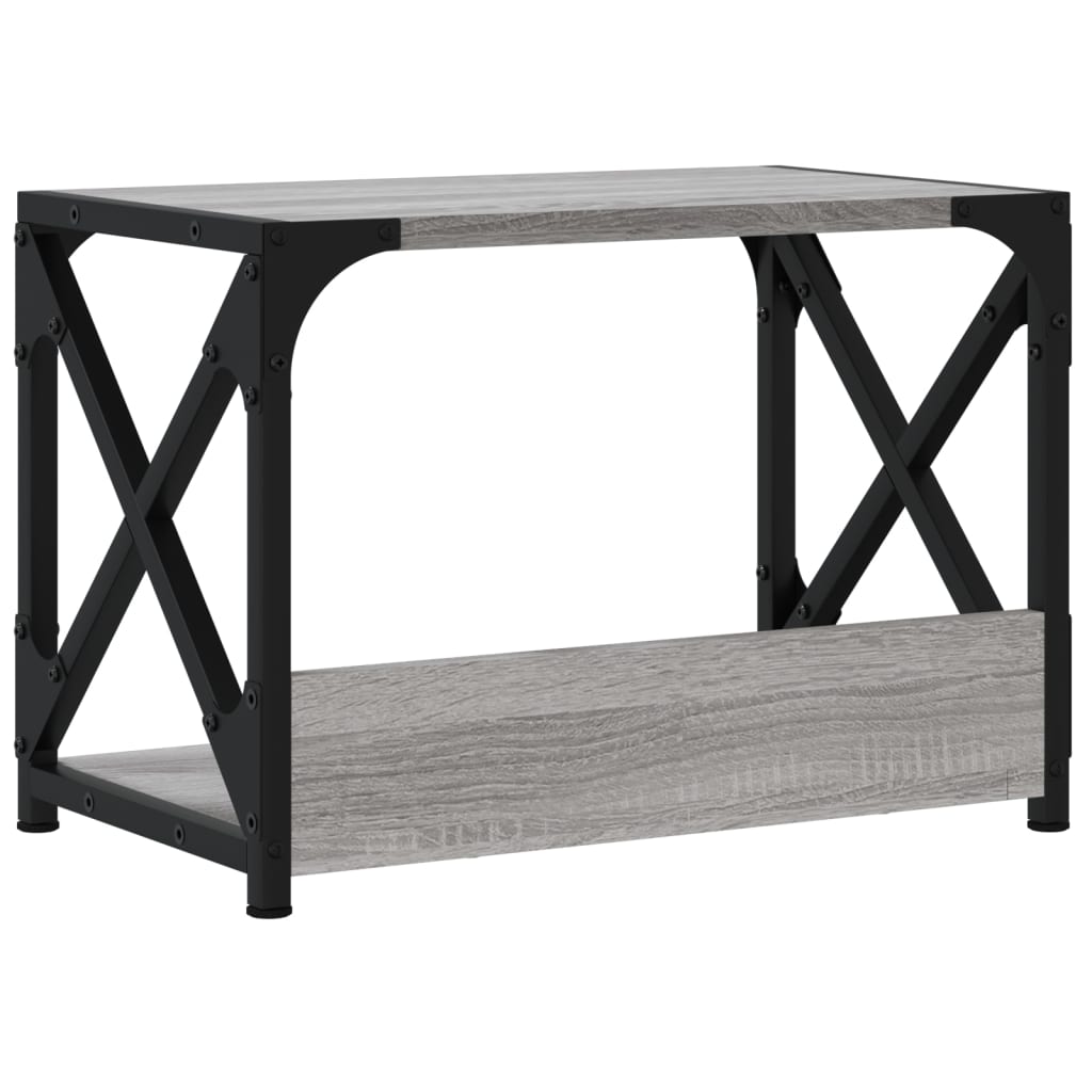 Βάση Εκτυπωτή 2 Επιπέδων Γκρι Sonoma 44x26x31,5 εκ Επεξ. Ξύλο - Pakobazaar