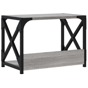 Βάση Εκτυπωτή 2 Επιπέδων Γκρι Sonoma 44x26x31,5 εκ Επεξ. Ξύλο - Pakobazaar