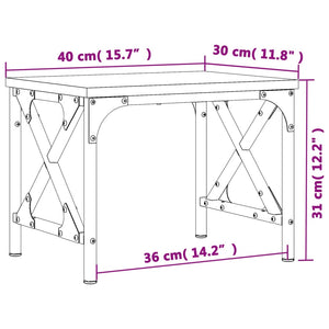 Βάση Εκτυπωτή Γκρι Sonoma 40x30x31 εκ. από Επεξεργασμένο Ξύλο - Pakobazaar
