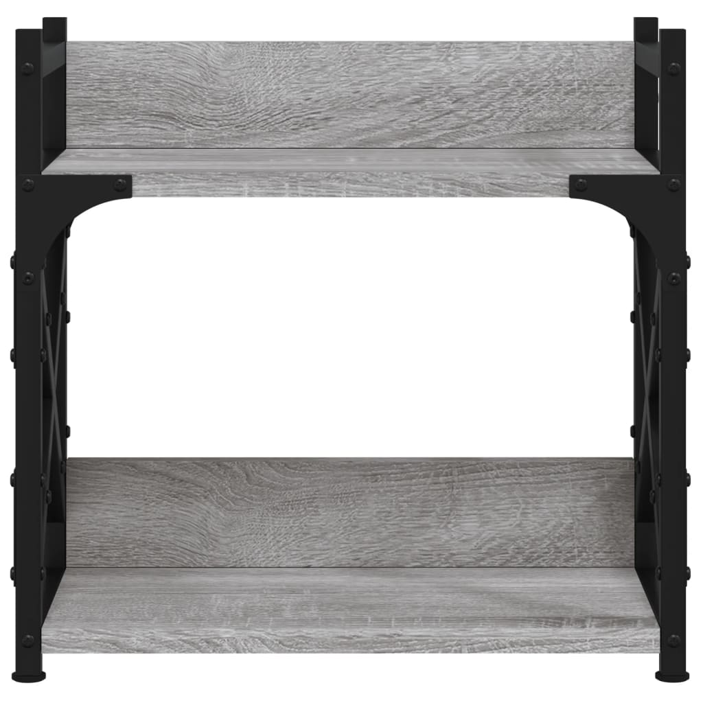 Βάση Εκτυπωτή 2 Επιπέδων Γκρι Sonoma 40x20x40 εκ Επεξ. Ξύλο - Pakobazaar