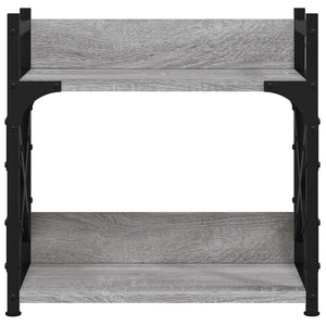 Βάση Εκτυπωτή 2 Επιπέδων Γκρι Sonoma 40x20x40 εκ Επεξ. Ξύλο - Pakobazaar