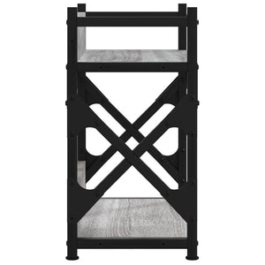 Βάση Εκτυπωτή 2 Επιπέδων Γκρι Sonoma 40x20x40 εκ Επεξ. Ξύλο - Pakobazaar