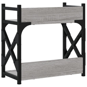Βάση Εκτυπωτή 2 Επιπέδων Γκρι Sonoma 40x20x40 εκ Επεξ. Ξύλο - Pakobazaar