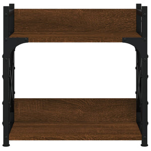Βάση Εκτυπωτή 2 Επιπέδων Καφέ Δρυς 40x20x40 εκ Επεξ. Ξύλο - Pakobazaar