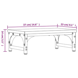 Βάση Οθόνης Γκρι Sonoma 37x23x14 εκ. από Επεξεργασμένο Ξύλο