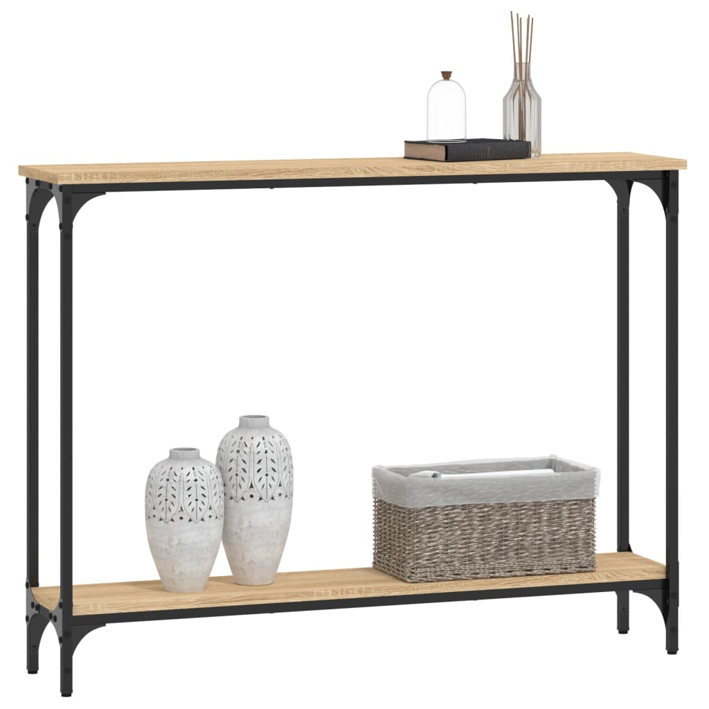 Τραπέζι Κονσόλα Sonoma Δρυς 100x22,5x75 εκ. Επεξεργασμένο Ξύλο - Pakobazaar