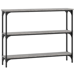 Τραπέζι Κονσόλα Γκρι Sonoma 100x22,5x75 εκ. Επεξεργασμένο Ξύλο - Pakobazaar