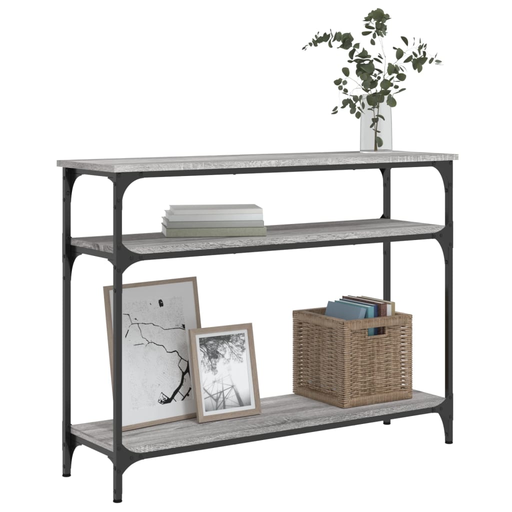 Τραπέζι Κονσόλα Γκρι Sonoma 100x29x75 εκ. Επεξεργασμένο Ξύλο