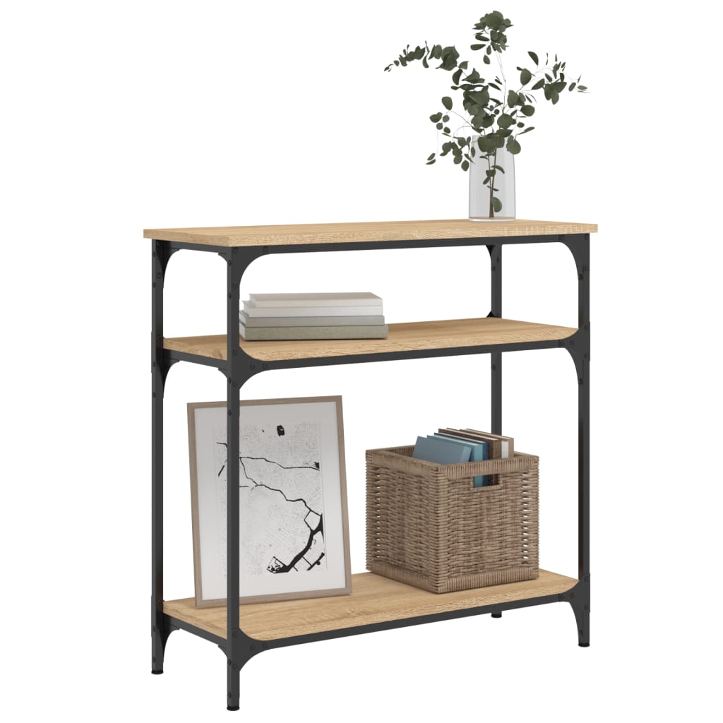 Τραπέζι Κονσόλα Sonoma Δρυς 75x29x75 εκ. Επεξεργασμένο Ξύλο - Pakobazaar