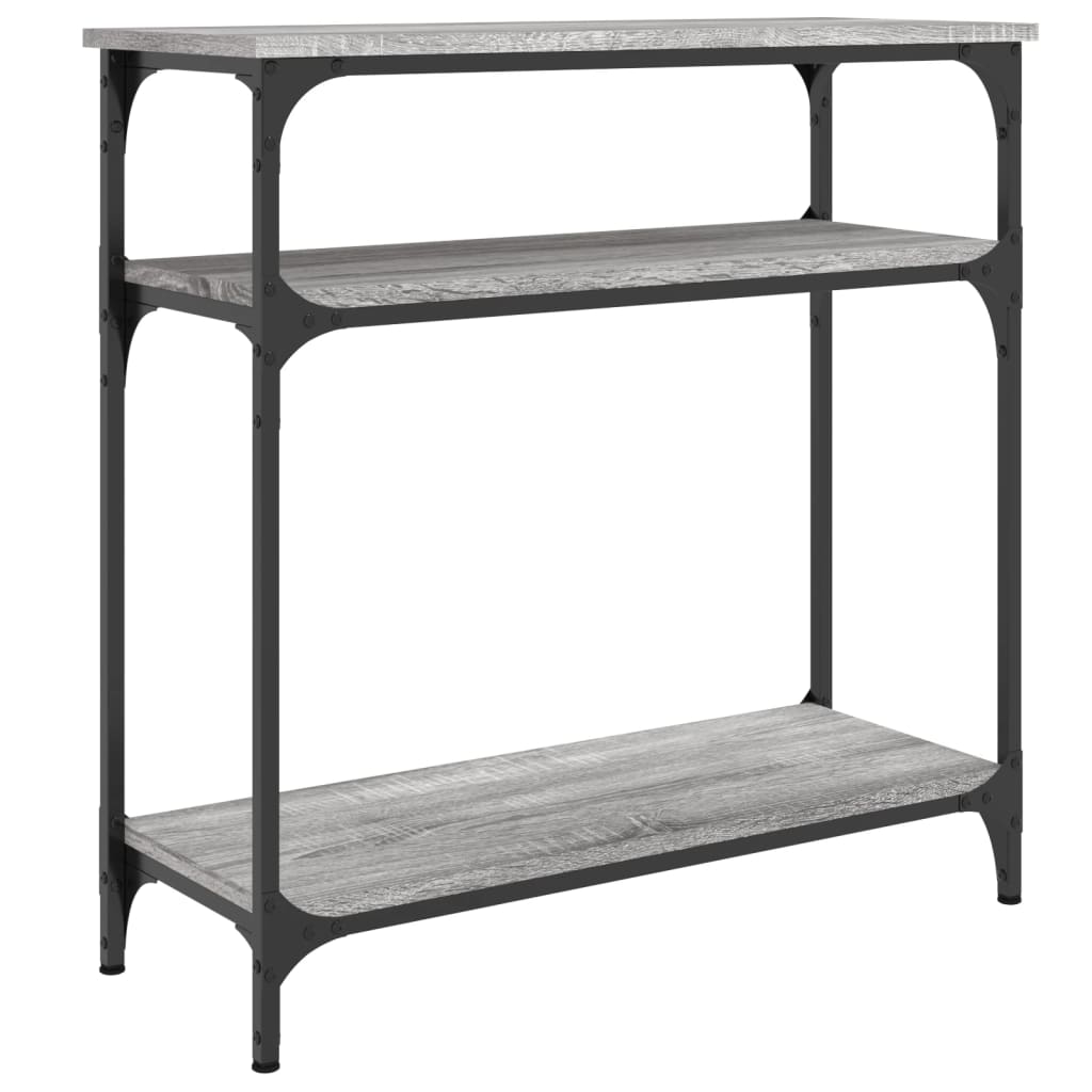 Τραπέζι Κονσόλα Γκρι Sonoma 75x29x75 εκ. Επεξεργασμένο Ξύλο