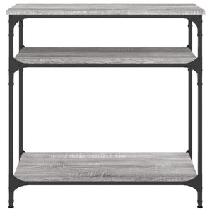 Τραπέζι Κονσόλα Γκρι Sonoma 75x29x75 εκ. Επεξεργασμένο Ξύλο