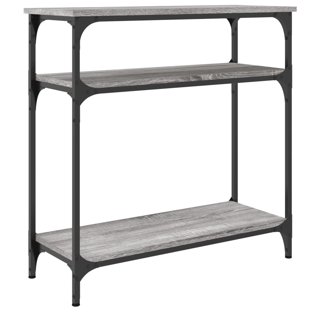Τραπέζι Κονσόλα Γκρι Sonoma 75x29x75 εκ. Επεξεργασμένο Ξύλο