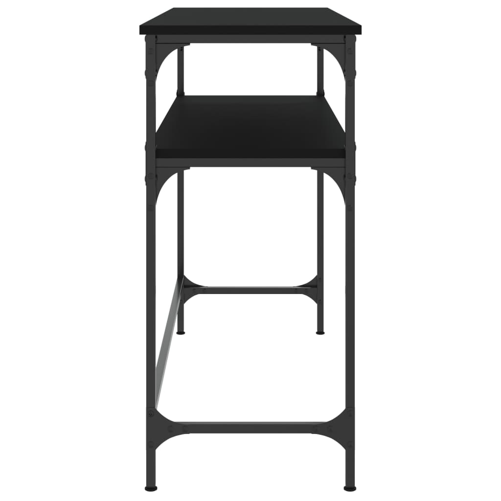 Τραπέζι Κονσόλα Μαύρο 100 x 35,5 x 75 εκ. από Επεξεργ. Ξύλο