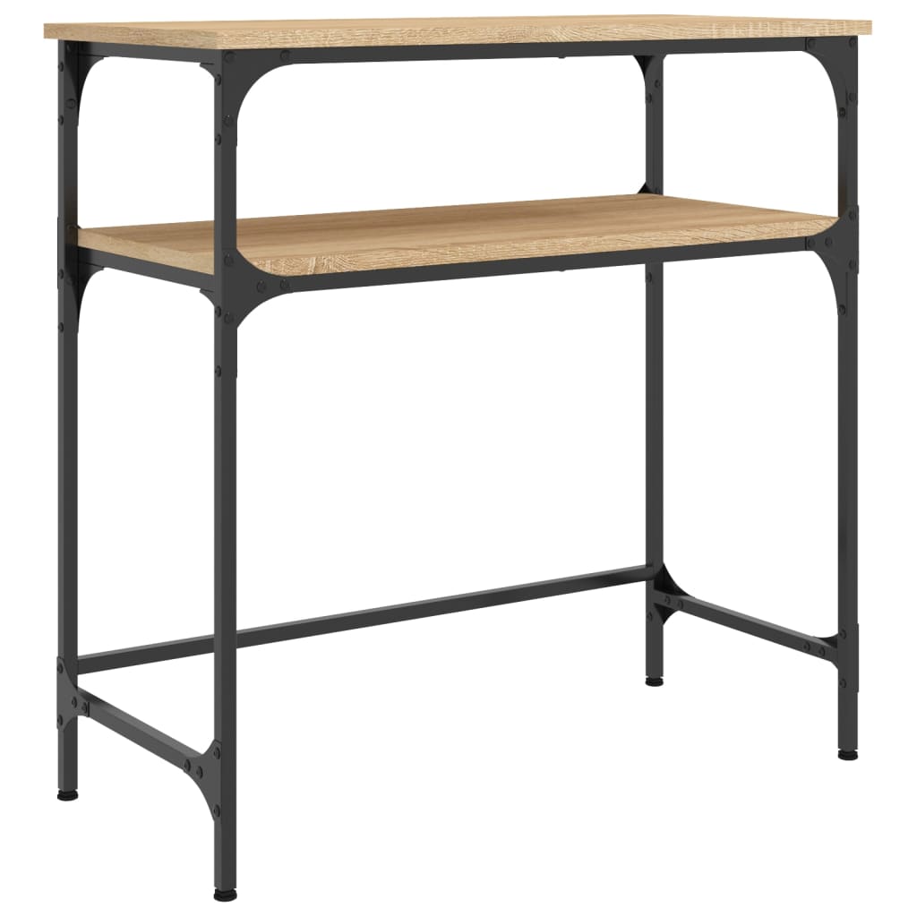 Τραπέζι Κονσόλα Sonoma Δρυς 75x35,5x75 εκ. Επεξεργασμένο Ξύλο - Pakobazaar