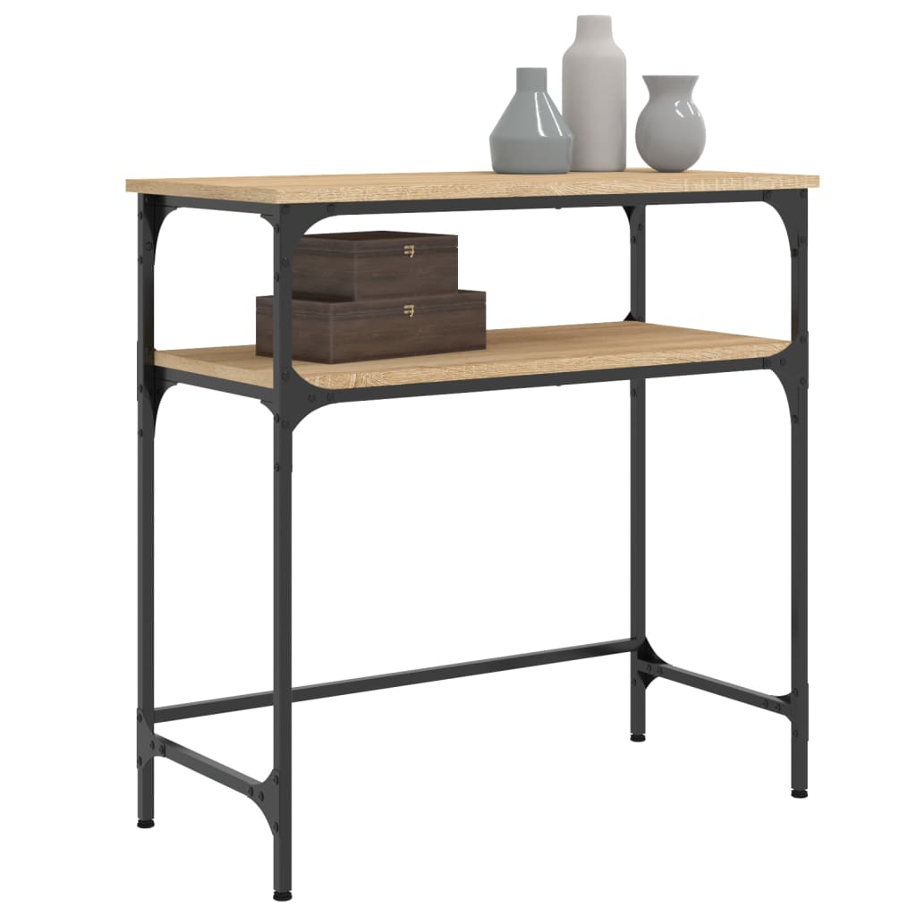 Τραπέζι Κονσόλα Sonoma Δρυς 75x35,5x75 εκ. Επεξεργασμένο Ξύλο - Pakobazaar