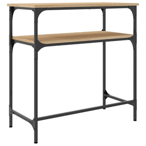 Τραπέζι Κονσόλα Sonoma Δρυς 75x35,5x75 εκ. Επεξεργασμένο Ξύλο - Pakobazaar
