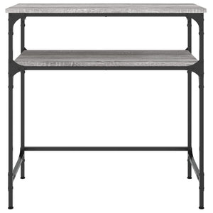 Τραπέζι Κονσόλα Γκρι Sonoma 75x35,5x75 εκ. Επεξεργασμένο Ξύλο - Pakobazaar